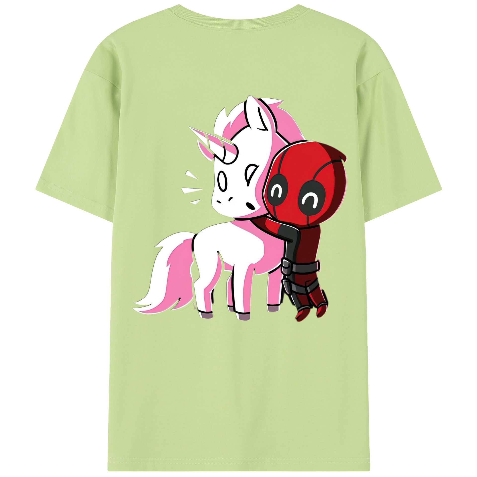 （画像用） Deadpool デッドプール 綿100％半袖Tシャツ（背面プリント）
